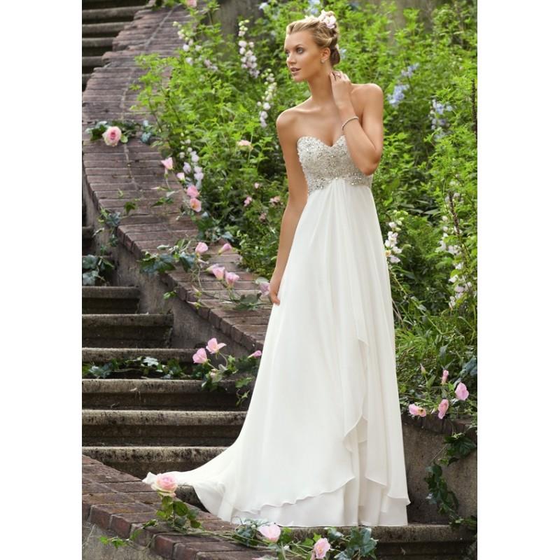 My Stuff, 2017 Beautiful Sweetheart with Crystal A-line Chiffon Wedding Dress In Canada Wedding Dres