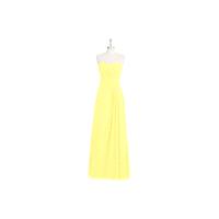 Lemon Azazie Arabella - Sweetheart Back Zip Chiffon Floor Length Dress - Cheap Gorgeous Bridesmaids