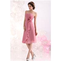 Pretty A-Line Sweetheart Knee Length Chiffon Bridesmaid Dress COZK13029 - Top Designer Wedding Onlin