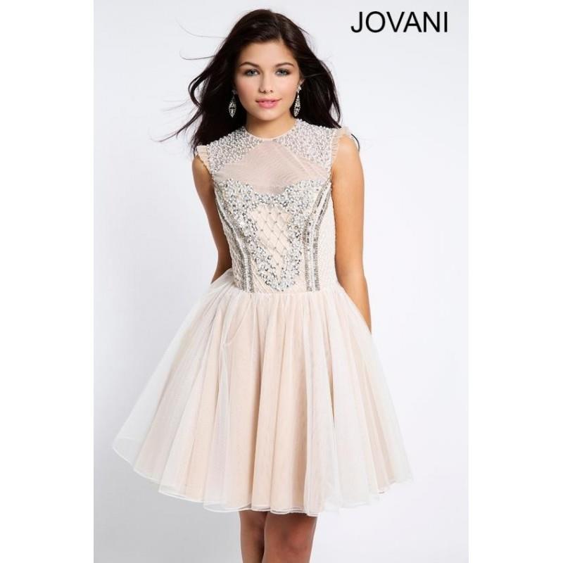 My Stuff, White/Nude Jovani Homecoming 92711 - Brand Wedding Store Online