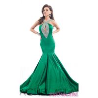 Long Open Back Rachel Allan Prom Dress with Keyhole Cut Out - Discount Evening Dresses |Shop Designe