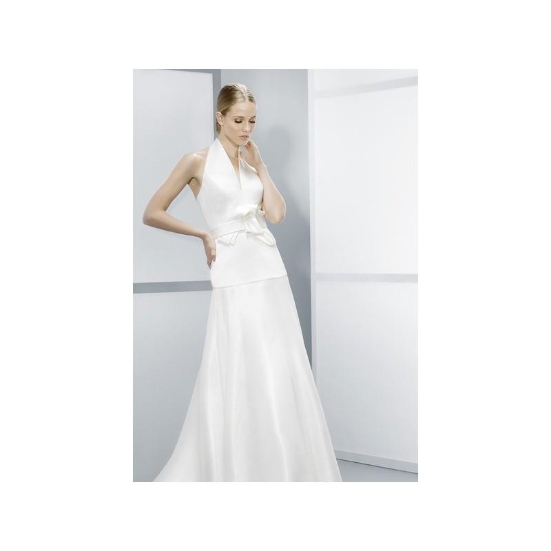 My Stuff, Vestido de novia de Jesús Peiró Modelo 4083 (5) - 2015 Evasé Halter Vestido - Tienda nupci