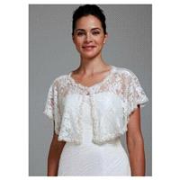Charming Lace Jacket With Beaded Lace Appliques - overpinks.com