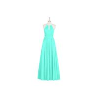 Spa Azazie Cherish - Keyhole Chiffon Floor Length Halter Dress - Cheap Gorgeous Bridesmaids Store