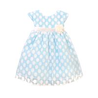 Light Blue Polka Dot Mesh Dress Style: DSK509 - Charming Wedding Party Dresses|Unique Wedding Dresse