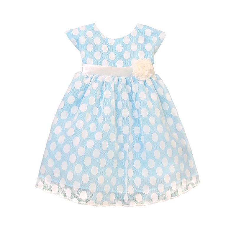 My Stuff, Light Blue Polka Dot Mesh Dress Style: DSK509 - Charming Wedding Party Dresses|Unique Wedd