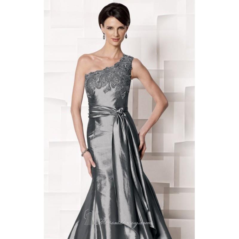 My Stuff, Beaded One Shoulder Gown by Cameron Blake 213631 - Bonny Evening Dresses Online