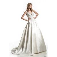 Jillian 2018 Sweet Chapel Train Sweetheart Satin Sleeveless Wedding Dress Sweet Chapel Train Satin S