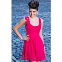 Scoop Neck Chiffon Dress by Alexia Couture 890 New Arrival - Bonny Evening Dresses Online