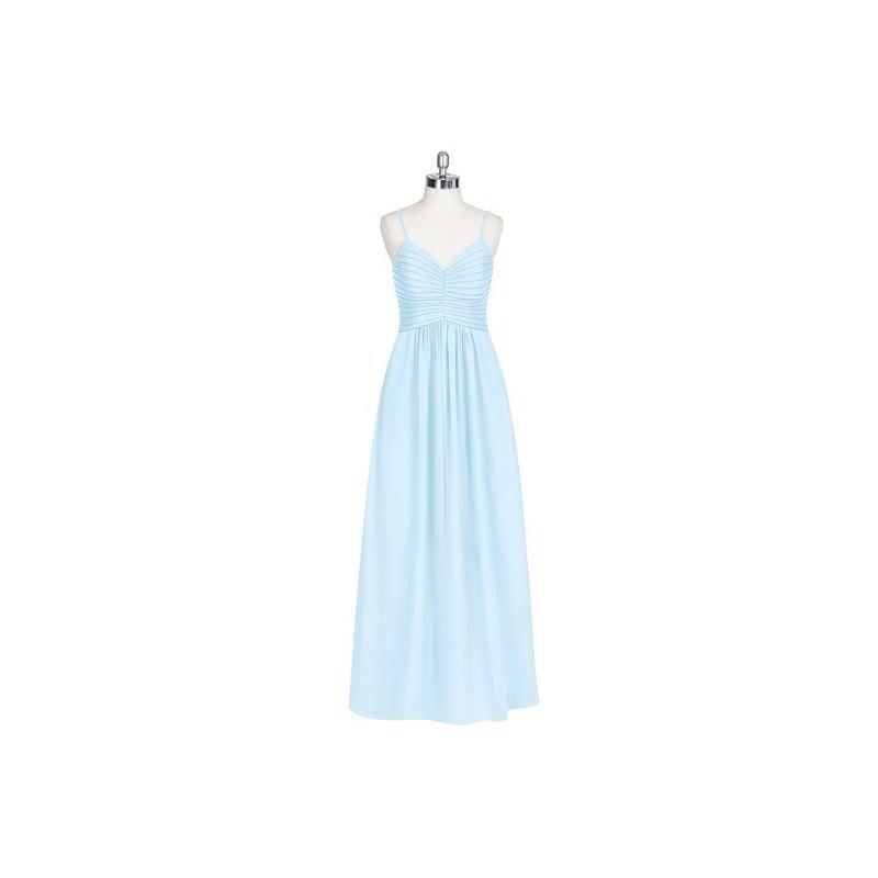 My Stuff, Sky_blue Azazie Paola - Sweetheart Floor Length Back Zip Chiffon Dress - Charming Bridesma