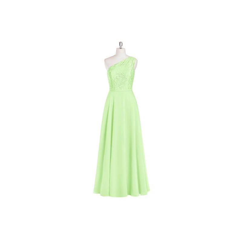 My Stuff, Sage Azazie Simone - Floor Length Chiffon And Lace One Shoulder Back Zip Dress - Cheap Gor