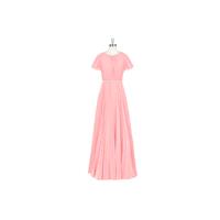 Flamingo Azazie Kara - Chiffon Back Zip Scoop Floor Length Dress - Charming Bridesmaids Store