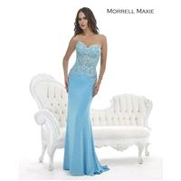 Morrell Maxie 14762 Aqua,Dusty Rose Dress - The Unique Prom Store