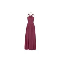 Mulberry Azazie Jacey - V Neck Floor Length Back Zip Chiffon Dress - Charming Bridesmaids Store