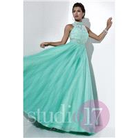 Studio 17 12530 Suzie Mint,Pink,White Dress - The Unique Prom Store