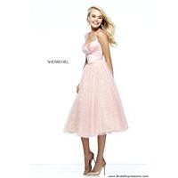 Sherri Hill 21244 Tea Length Lace Prom Dress - Crazy Sale Bridal Dresses|Special Wedding Dresses|Uni