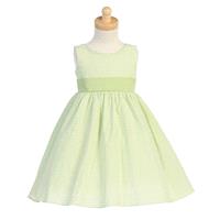 Green Striped Cotton Seersucker Dress Style: LM642 - Charming Wedding Party Dresses|Unique Wedding D