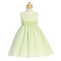 Green Striped Cotton Seersucker Dress Style: LM642 - Charming Wedding Party Dresses|Unique Wedding D