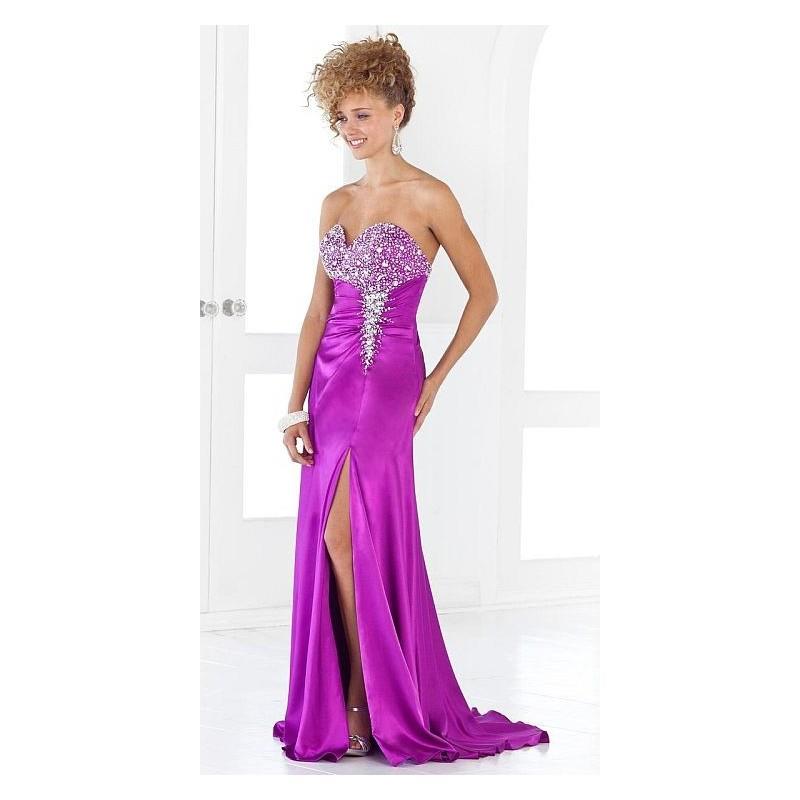 My Stuff, Blush Prom Shiny Evening Dress with Chunky Stones 9361 - Brand Prom Dresses|Beaded Evening