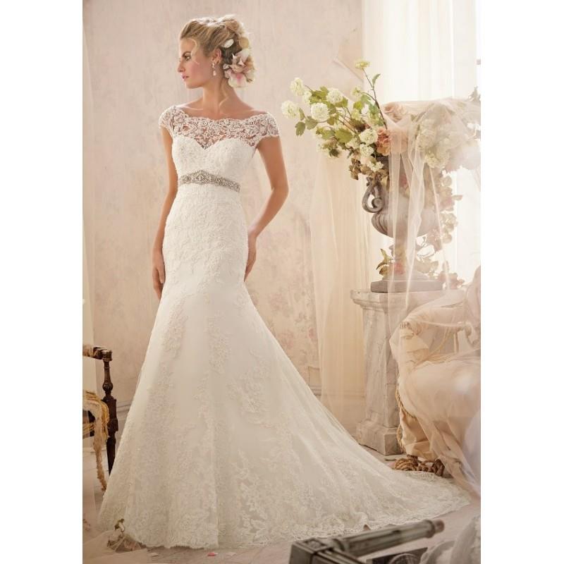 My Stuff, Mori Lee 2620 Lace Low Back Wedding Dress - Crazy Sale Bridal Dresses|Special Wedding Dres