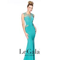 Mon Cheri Le Gala 116515 Sheer Cutout Jersey Gown - Brand Prom Dresses|Beaded Evening Dresses|Charmi