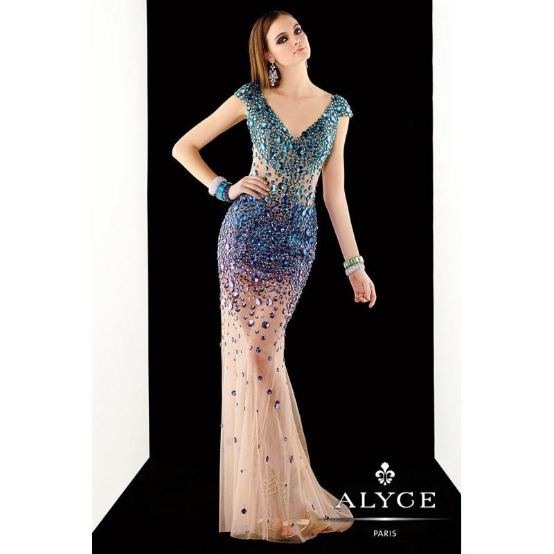 My Stuff, Green/Emerald Claudine for Alyce Prom 2375 Claudine for Alyce Paris - Top Design Dress Onl