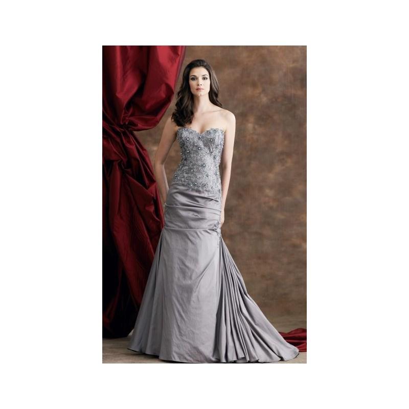 My Stuff, Montage by Mon Cheri Iridescent Taffeta and Lace Evening Dress 110904 - Brand Prom Dresses