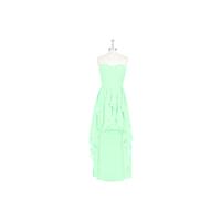 Mint_green Azazie Abbie - Back Zip Chiffon Sweetheart Asymmetrical Dress - Cheap Gorgeous Bridesmaid