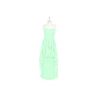 Mint_green Azazie Abbie - Back Zip Chiffon Sweetheart Asymmetrical Dress - Cheap Gorgeous Bridesmaid