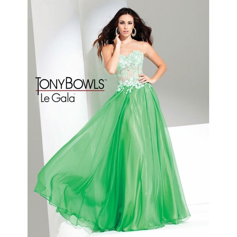 My Stuff, Tony Bowls Le Gala 115573 Chiffon Formal Dress - Brand Prom Dresses|Beaded Evening Dresses