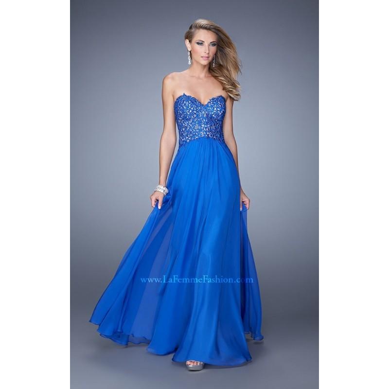 My Stuff, Red La Femme 21394 - Chiffon Dress - Customize Your Prom Dress