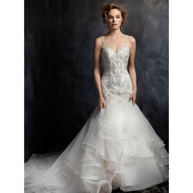 My Stuff, Kenneth Winston Fall/Winter 2017 Style 1756 Mermaid Sweet Chapel Train Sleeveless Ivory Be