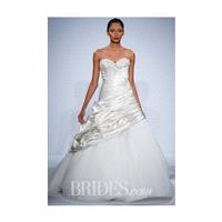 Dennis Basso for Kleinfeld - Spring 2014 - Strapless Satin Ball Gown with Beaded Sweetheart Neckline