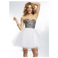 2017 Glistening Sweetheart A-line/Princess Mini/Short Organaza Homecoming Dress With Crystals - dres