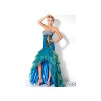 Jovani Iridescent Organza High Low Prom Dress 3604 - Brand Prom Dresses|Beaded Evening Dresses|Charm