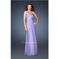 Aquamarine La Femme 18619 - Chiffon Open Back Dress - Customize Your Prom Dress