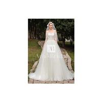 Elegant Tulle Off-the-shoulder Neckline A-line Wedding Dresses With Lace Appliques - overpinks.com