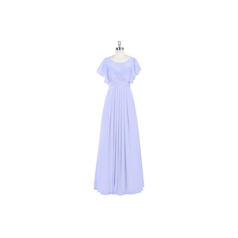 My Stuff, Lavender Azazie Lily - Floor Length Chiffon Illusion Back Zip Dress - Cheap Gorgeous Bride