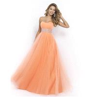 Pink by Blush 5407 Beaded Waist Ball Gown - Brand Prom Dresses|Beaded Evening Dresses|Charming Party