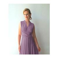 Infinity Dress - floor length with long straps in radiant orchid color - Hand-made Beautiful Dresses