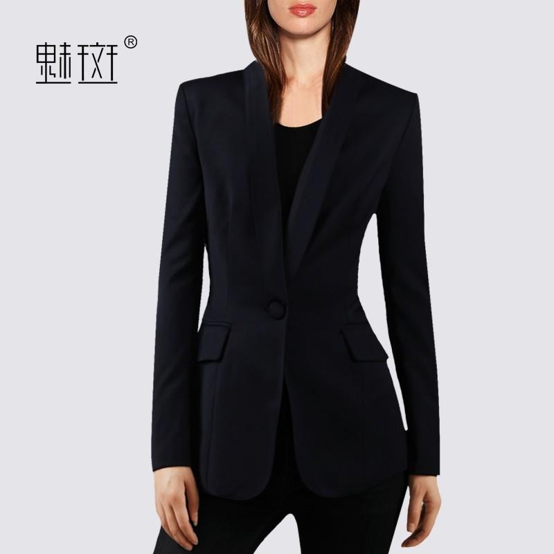 My Stuff, 2017 autumn slim new female professional small suit jacket in a button long suit - Bonny Y