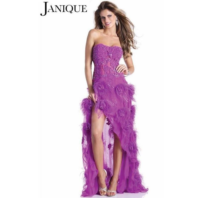 My Stuff, Janique J110 White,Aqua,Lavender Dress - The Unique Prom Store