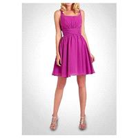 Stunning Chiffon A-line Square Neckline Bridesmaid Dress - overpinks.com