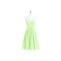 Sage Azazie Heidi - Knee Length Back Zip Sweetheart Chiffon Dress - Cheap Gorgeous Bridesmaids Store