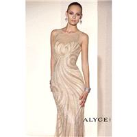 Beaded Tulle Dresses by Alyce Black Label 5672 - Bonny Evening Dresses Online