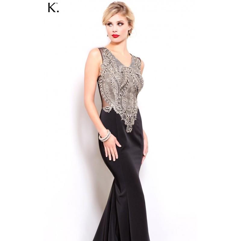 My Stuff, Black Beaded Embellished Premium Poly Gown by Shail K - Color Your Classy Wardrobe