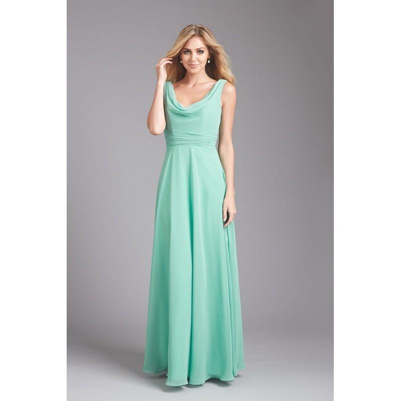 My Stuff, Style 1371 by Allure Bridesmaids - Chiffon Floor Cowl A-Line Bridesmaids Dresses - Bridesm