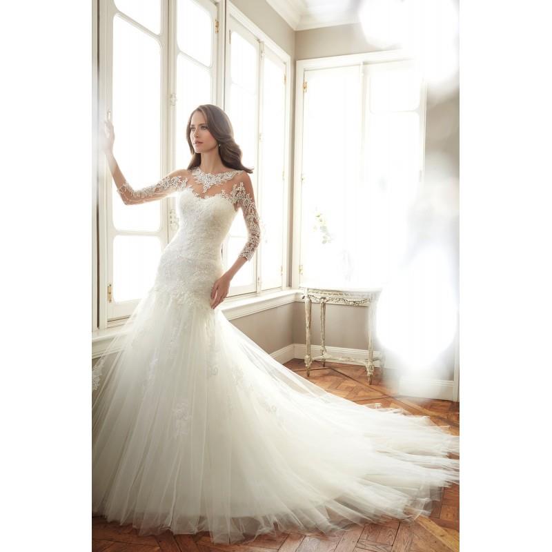 My Stuff, Style Y11720 by Sophia Tolli - Ivory  White Tulle Floor Sweetheart  High  Illusion Wedding