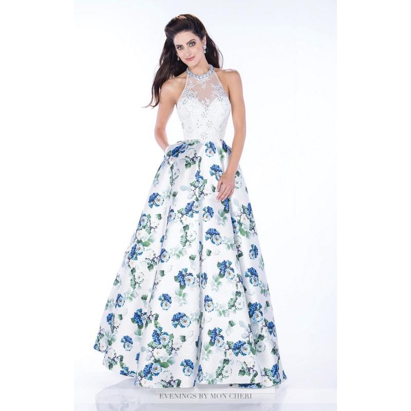 My Stuff, Charcoal/Multi Mon Cheri MCE21638 - Ball Gowns Dress - Customize Your Prom Dress