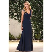 Style B183065 by Jasmine B2 - Crepe Floor V-Neck A-Line  Column Jasmine B2 - Bridesmaid Dress Online